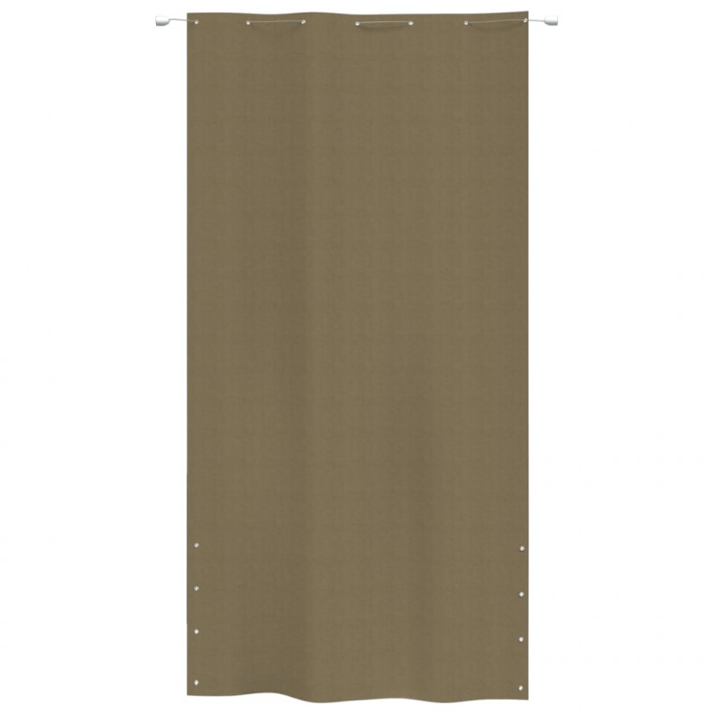 Parawan balkonowy, kolor taupe, 140x240 cm, tkanina Oxford