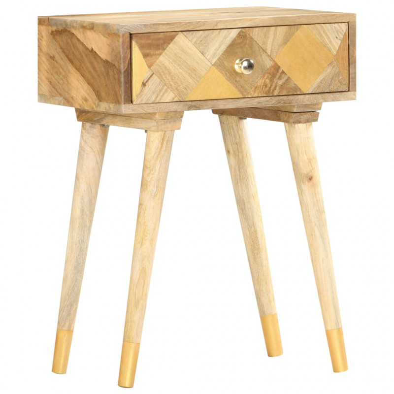 Szafka nocna, 43x30x58 cm, lite drewno mango
