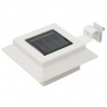 Kwadratowe lampy solarne na zewnątrz, 6 szt., LED, 12 cm, białe