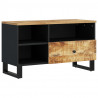 Szafka RTV, 80x33x46 cm, mango i materiał drewnopochodny