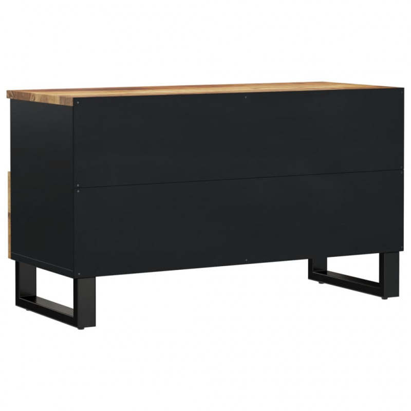 Szafka RTV, 80x33x46 cm, mango i materiał drewnopochodny