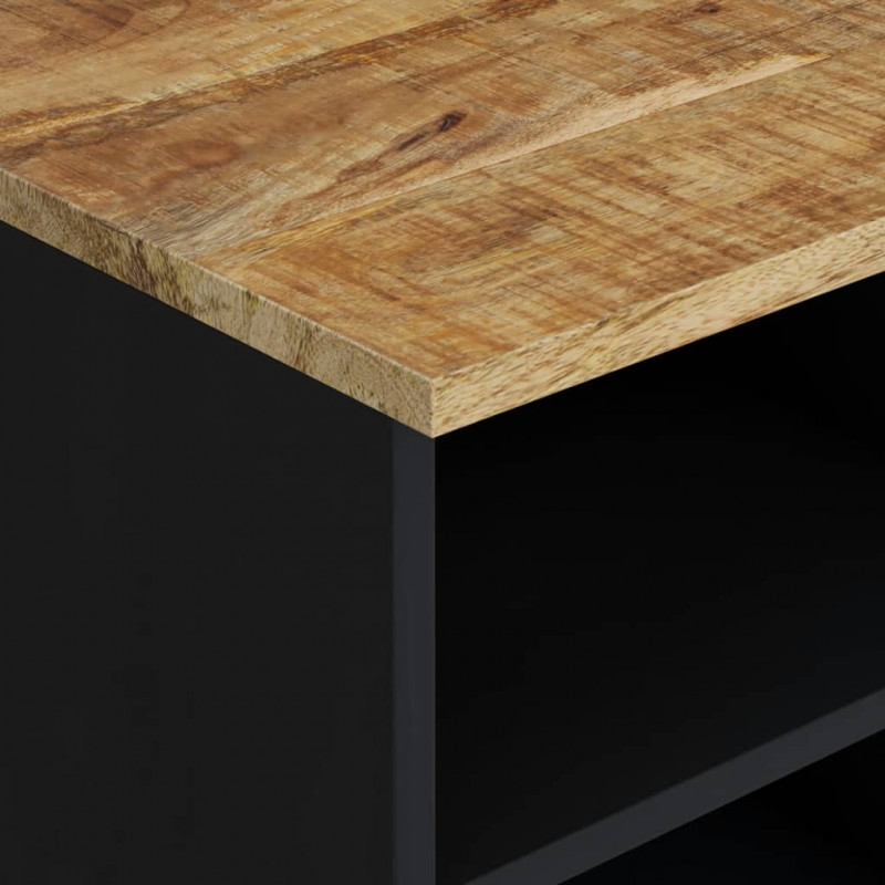 Szafka RTV, 80x33x46 cm, mango i materiał drewnopochodny
