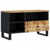 Szafka RTV, 80x33x46 cm, mango i materiał drewnopochodny