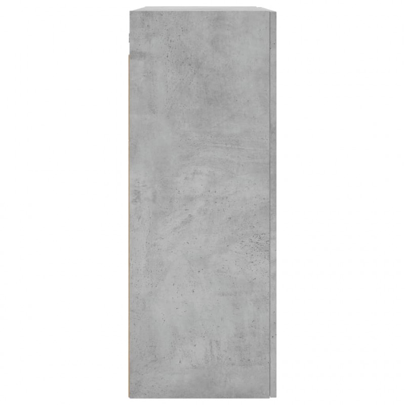 Szafka wisząca, szarość betonu, 69,5x34x90 cm