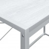 Biurko komputerowe, białe 110x60x138 cm materiał drewnopochodny