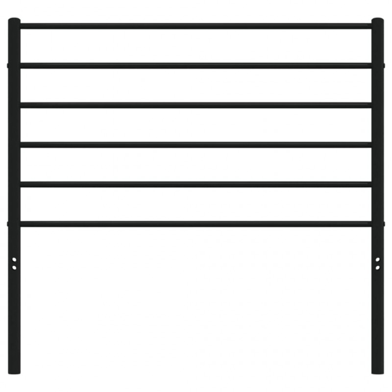 Metalowe wezgłowie, czarne, 100 cm