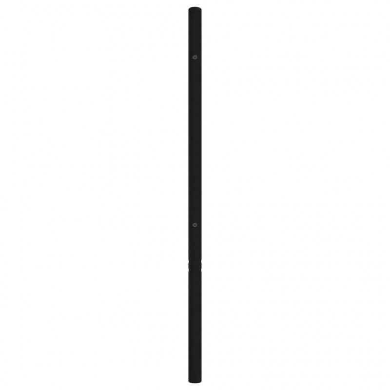 Metalowe wezgłowie, czarne, 100 cm