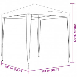 Profesjonalny namiot imprezowy, 2x2 m, antracytowy