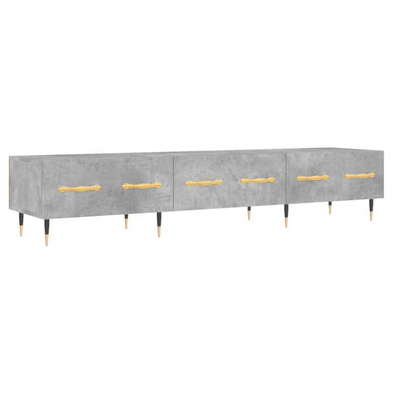 Szafka pod TV, szarość betonu, 150x36x30 cm