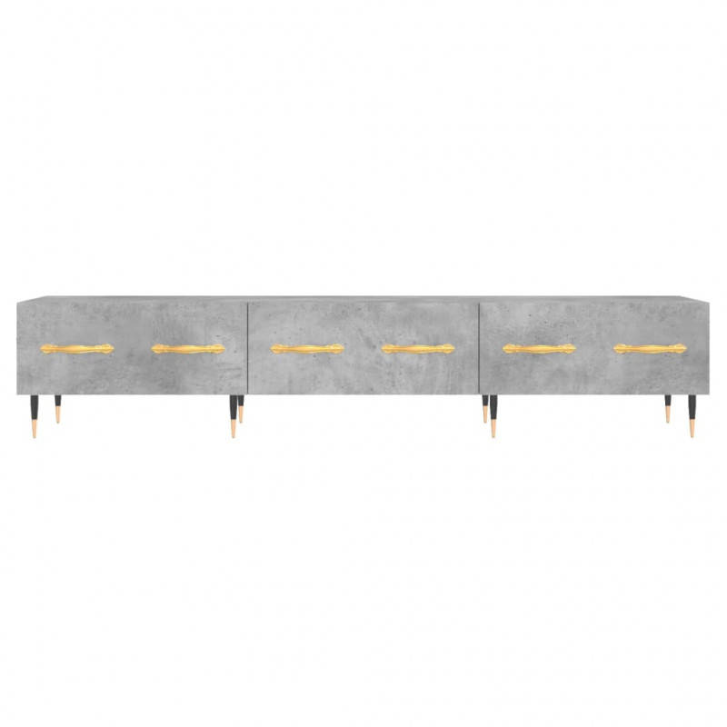 Szafka pod TV, szarość betonu, 150x36x30 cm