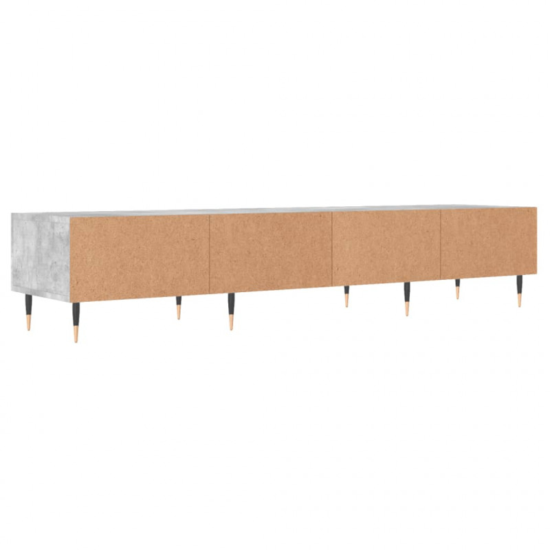 Szafka pod TV, szarość betonu, 150x36x30 cm