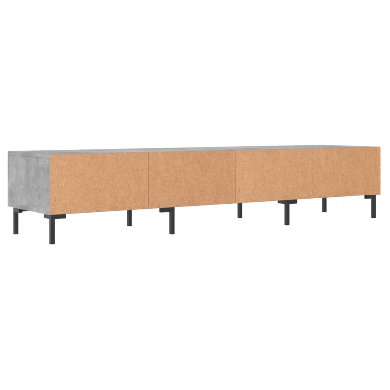 Szafka pod telewizor, szarość betonu, 150x36x30 cm