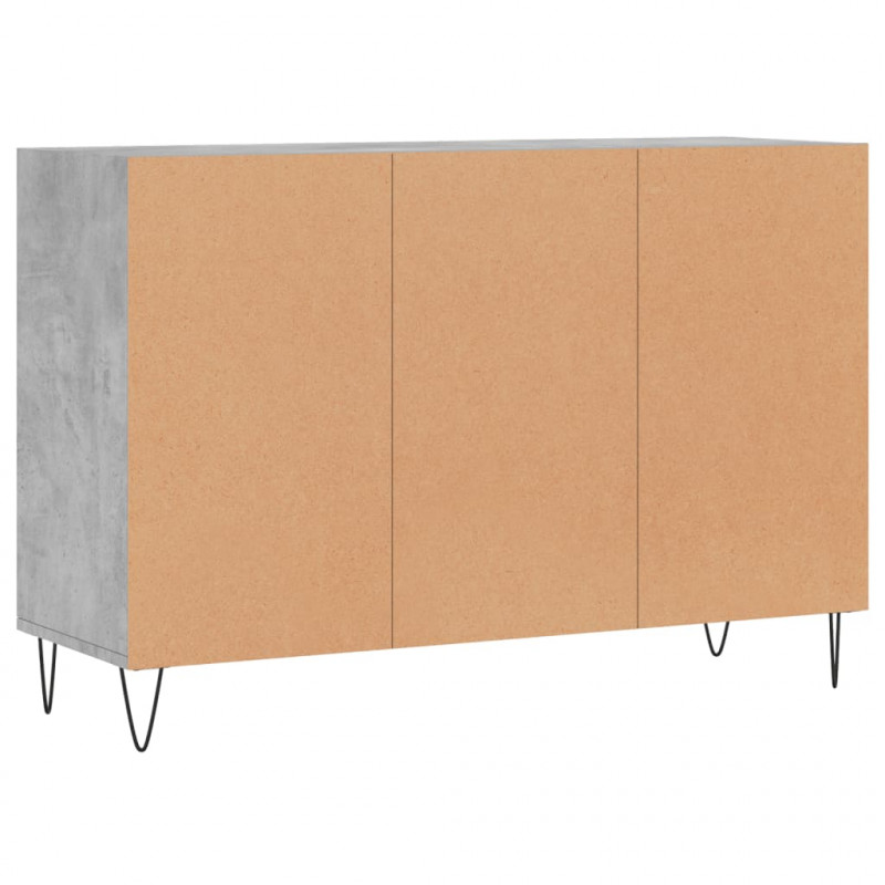 Szafka, szarość betonu, 103,5x35x70 cm, materiał drewnopochodny