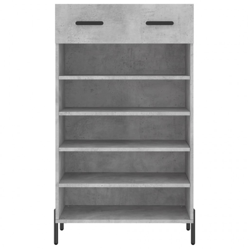 Szafka na buty, szarość betonu, 60x35x105 cm