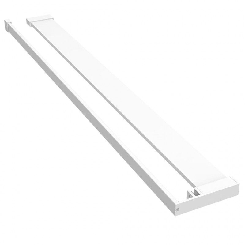 Półka ścienna do prysznica typu walk-in, biała, 90cm, aluminium