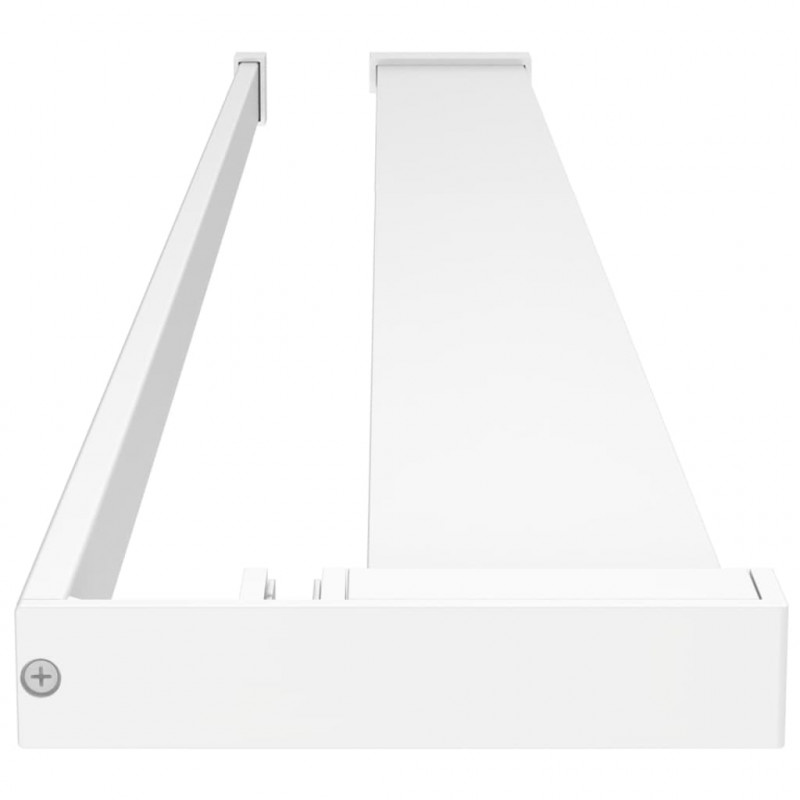 Półka ścienna do prysznica typu walk-in, biała, 90cm, aluminium