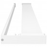 Półka ścienna do prysznica typu walk-in, biała, 90cm, aluminium