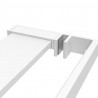 Półka ścienna do prysznica typu walk-in, biała, 90cm, aluminium