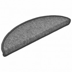 Nakładki na schody, 10 szt., 56x17x3 cm, ciemnoszare