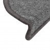 Nakładki na schody, 10 szt., 56x17x3 cm, ciemnoszare