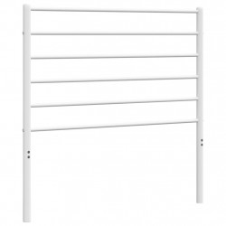 Metalowe wezgłowie, białe, 80 cm
