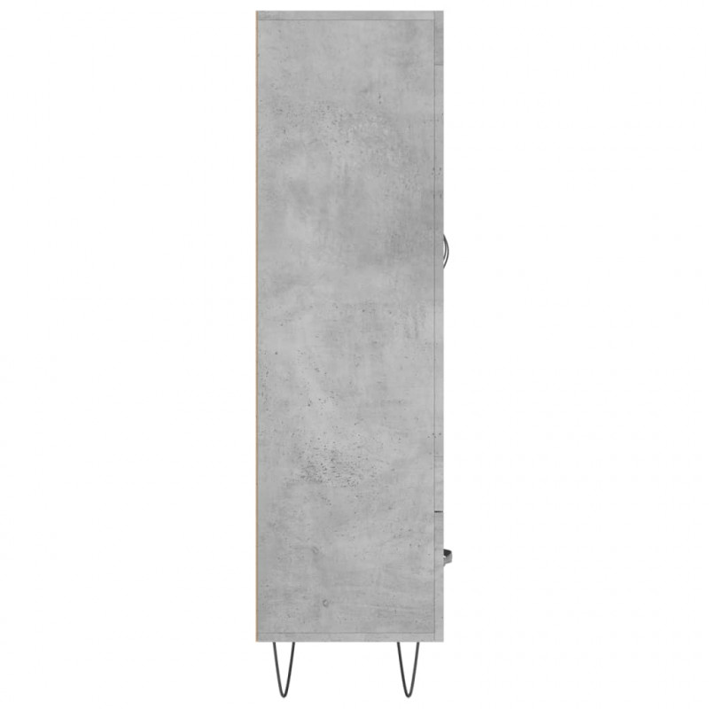 Wysoka szafka, szarość betonu, 69,5x31x115 cm