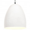 Industrialna lampa wisząca, 25 W, biała, okrągła, 42 cm, E27