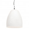 Industrialna lampa wisząca, 25 W, biała, okrągła, 42 cm, E27