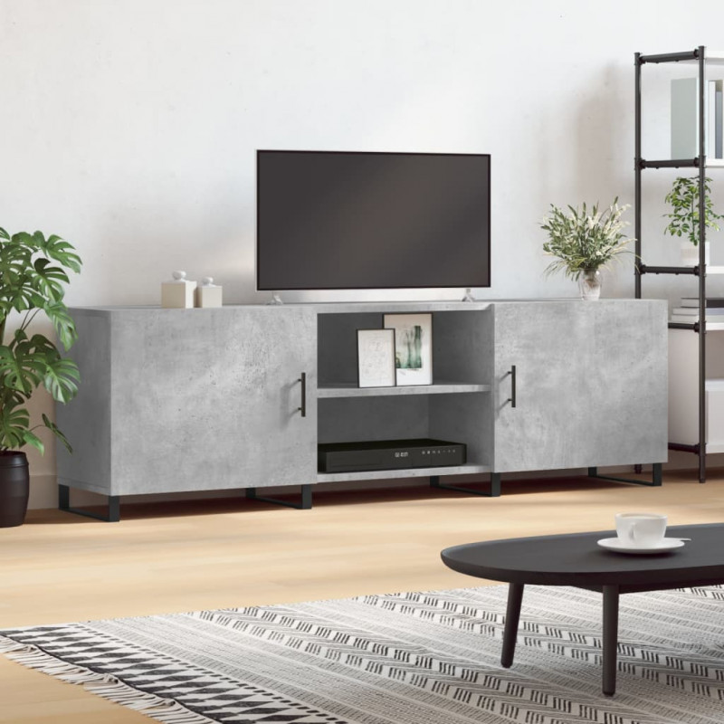 Szafka pod TV, szarość betonu, 150x30x50 cm
