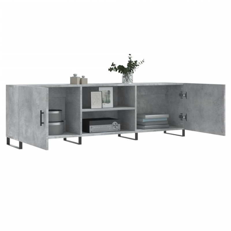 Szafka pod TV, szarość betonu, 150x30x50 cm