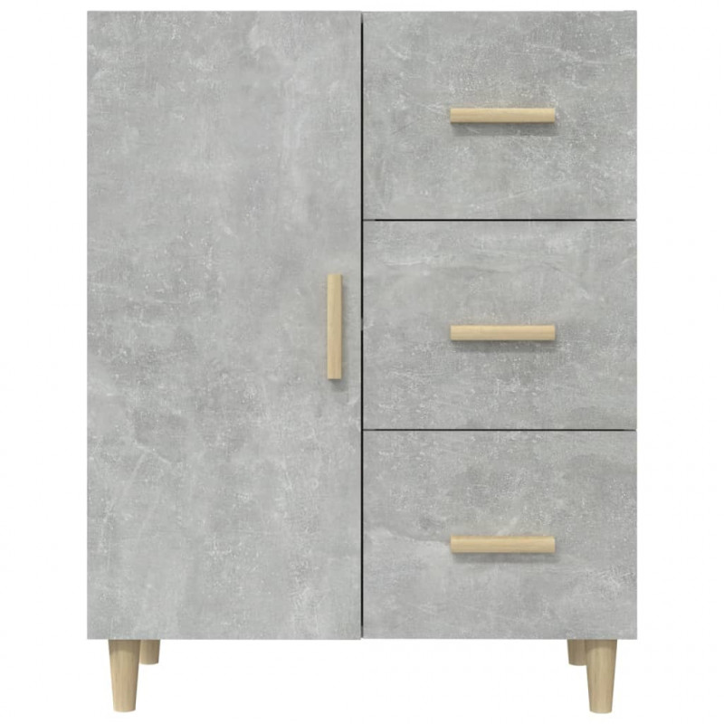 Szafka, szarość betonu, 69,5x34x90 cm, materiał drewnopochodny