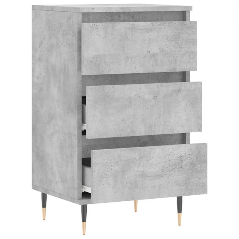 Komoda, szarość betonu, 40x35x70 cm, materiał drewnopochodny