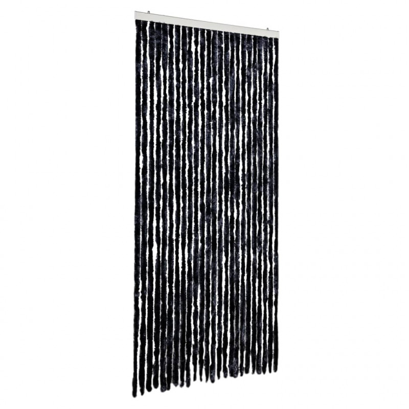 Zasłona przeciwko owadom, antracytowa, 100x220 cm, szenil