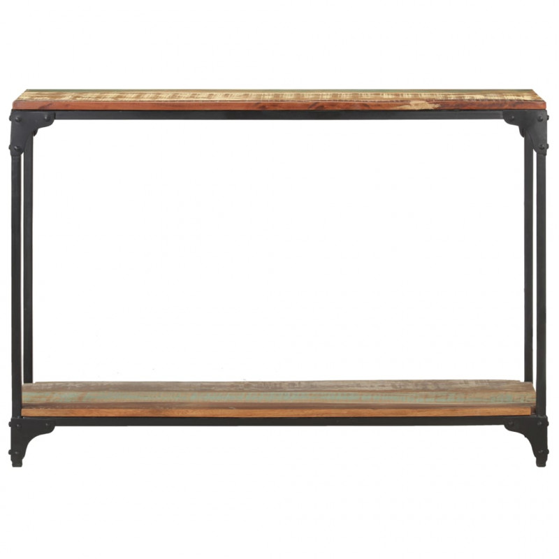 Stolik konsolowy, 110x30x75 cm, lite drewno z odzysku