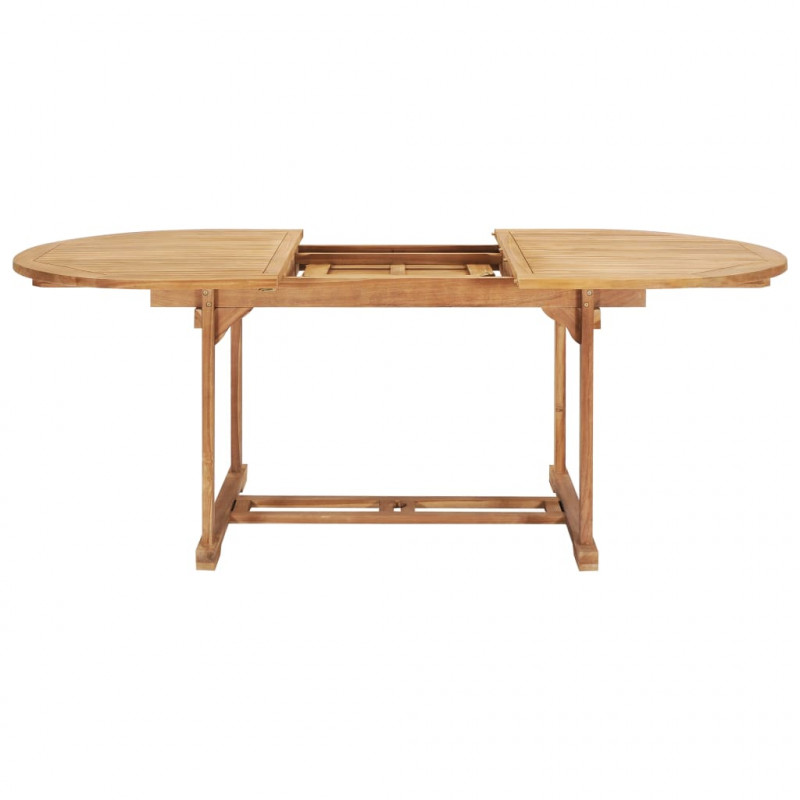 7-cz. zestaw mebli do ogrodu, 150-200x100x75 cm, drewno tekowe