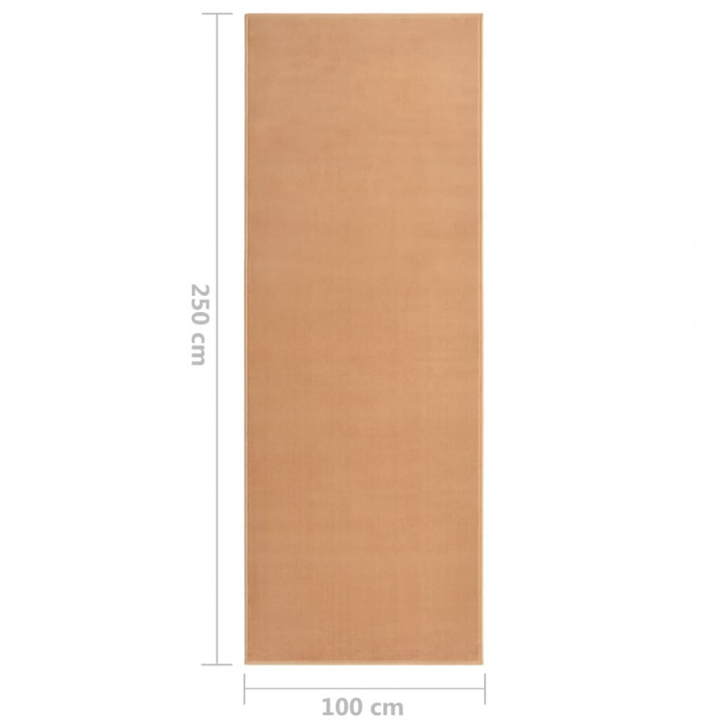 Chodnik dywanowy, BCF, beżowy, 100x250 cm