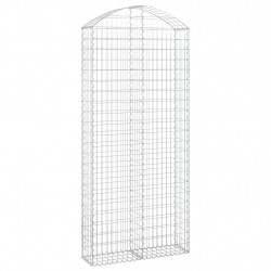 Łukowaty kosz gabionowy 100x30x220/240 cm, galwanizowane żelazo