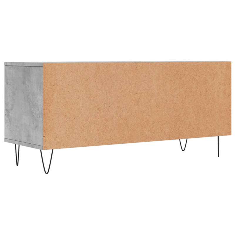 Szafka pod TV, szarość betonu, 100x34,5x44,5 cm