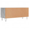 Szafka pod TV, szarość betonu, 100x34,5x44,5 cm