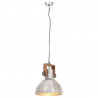 Industrialna lampa wisząca, 25 W, srebrna, okrągła, 30 cm, E27