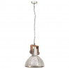 Industrialna lampa wisząca, 25 W, srebrna, okrągła, 30 cm, E27