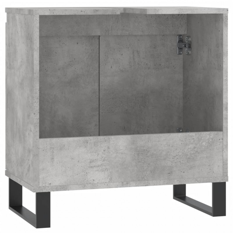 Szafka łazienkowa, szarość betonu, 58x33x60 cm
