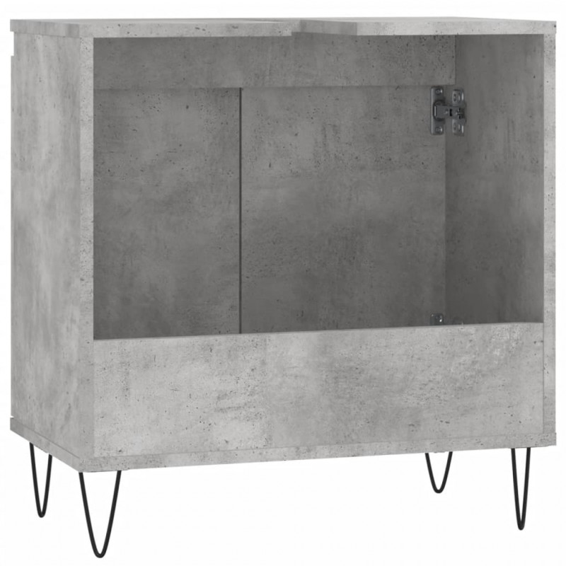 Szafka łazienkowa, szarość betonu, 58x33x60 cm