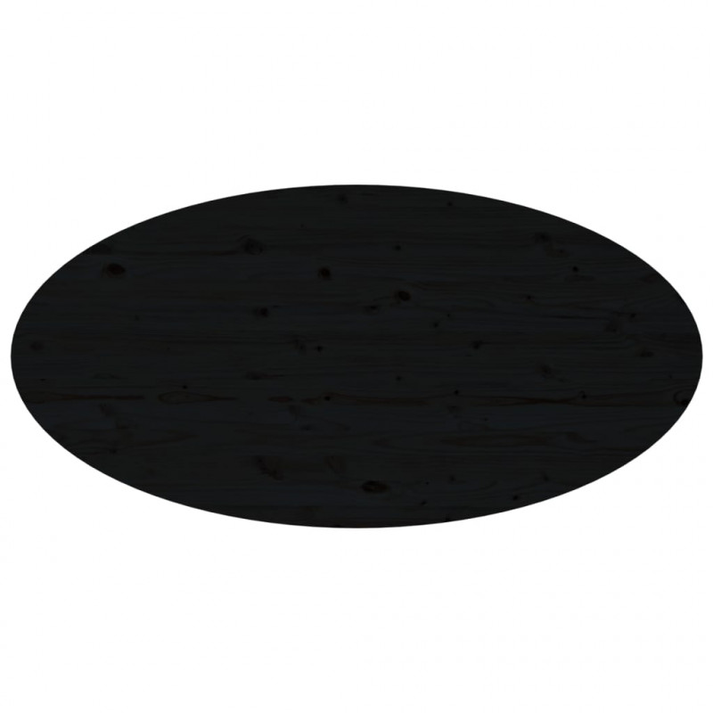 Stolik kawowy, czarny, 110x55x45 cm, lite drewno sosnowe