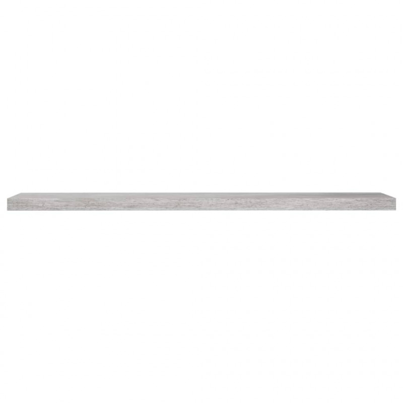 Półki ścienne, 4 szt., szarość betonu, 120 x 23,5 x 3,8 cm, MDF