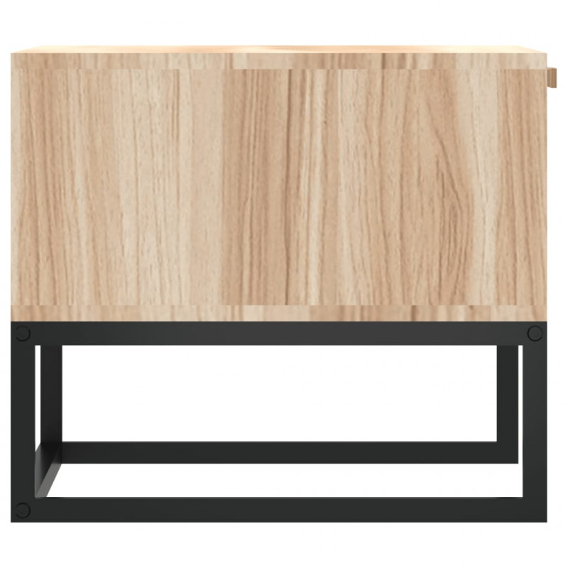 Stolik kawowy, 80x40x35 cm, materiał drewnopochodny i żelazo