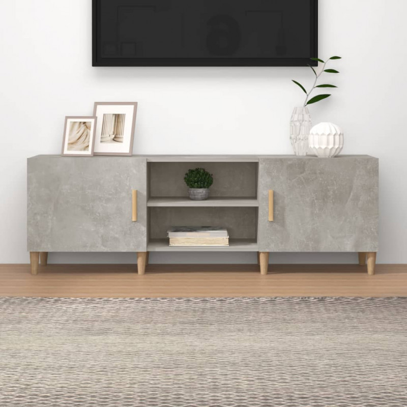 Szafka pod telewizor, szarość betonu, 150x30x50 cm