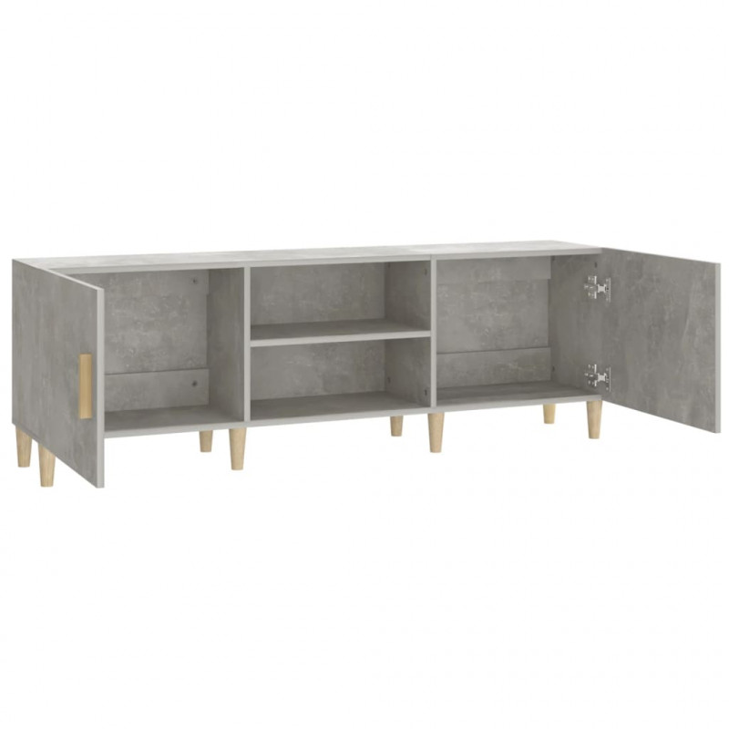 Szafka pod telewizor, szarość betonu, 150x30x50 cm