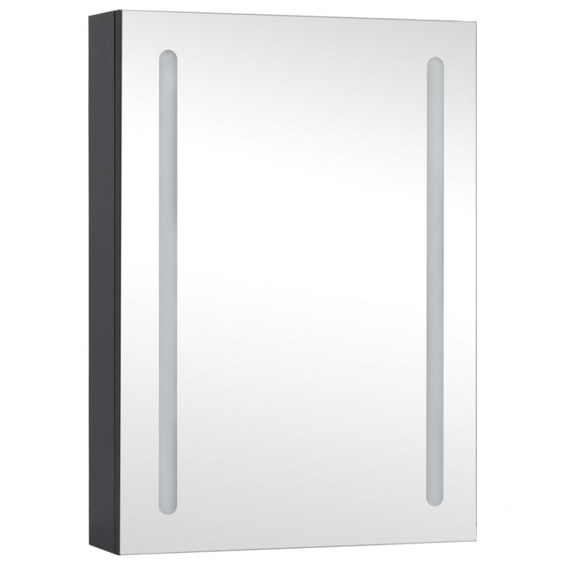 Szafka łazienkowa z lustrem i LED, 50x13x70 cm