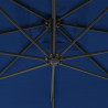 Parasol wiszący ze stalowym słupkiem, 300 cm, niebieski